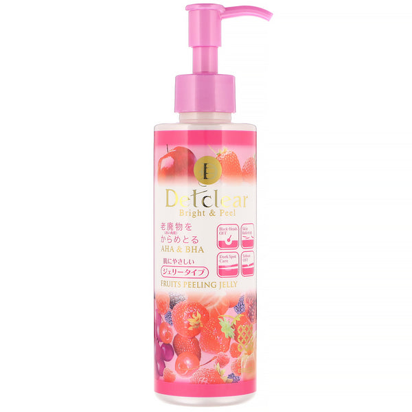 Meishoku, Detclear, Bright & Peel, Fruits Peeling Jelly, Berry, 6.1 fl oz (180 ml) - The Supplement Shop