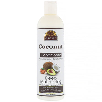 Okay Pure Naturals, Deep Moisturizing Conditioner, Coconut, 12 fl oz (355 ml)