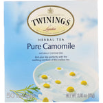 Twinings, Herbal Tea, Pure Camomile, Caffeine Free, 50 Tea Bags, 2.65 oz (75 g) - The Supplement Shop