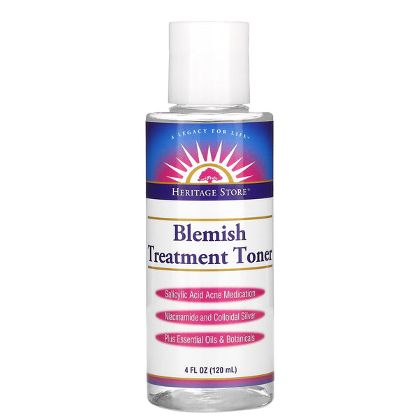 Heritage Store, Blemish Treatment Toner, 4 fl oz (120 ml) - The Supplement Shop