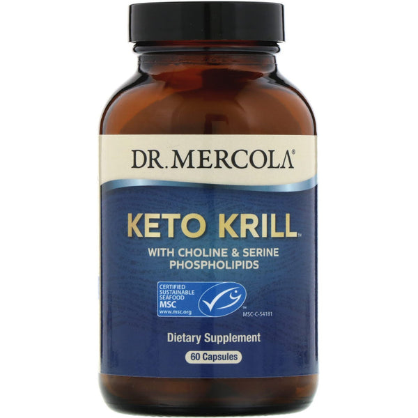 Dr. Mercola, Keto Krill with Choline & Serine Phospholipids, 60 Capsules - The Supplement Shop