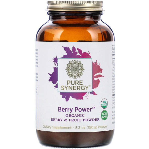 The Synergy Company, Berry Power, Organic Berry & Fruit Powder, 5.3 oz (150 g) - The Supplement Shop