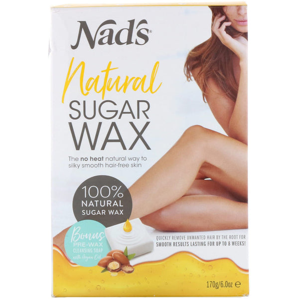 Nad's, Natural Sugar Wax, 6 oz (170 g) - The Supplement Shop