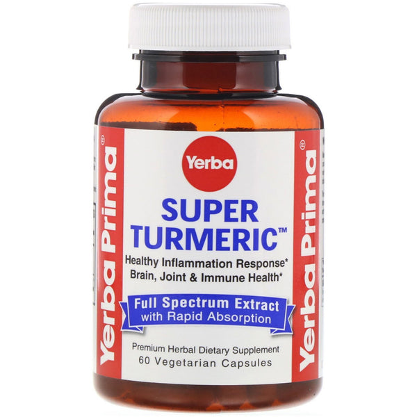 Yerba Prima, Super Turmeric, 60 Vegetarian Capsules - The Supplement Shop
