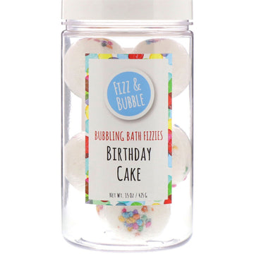 Fizz & Bubble, Bubbling Bath Fizzies, Birthday Cake, 15 oz (425 g)