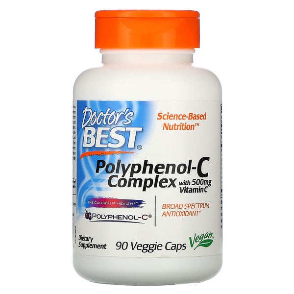 Doctor's Best, Polyphenol-C Complex with Vitamin C, 90 Veggie Caps - The Supplement Shop