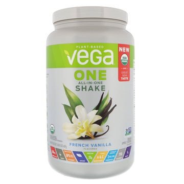 Vega, One, All-in-One Shake, French Vanilla, 1.51 lbs (689 g)