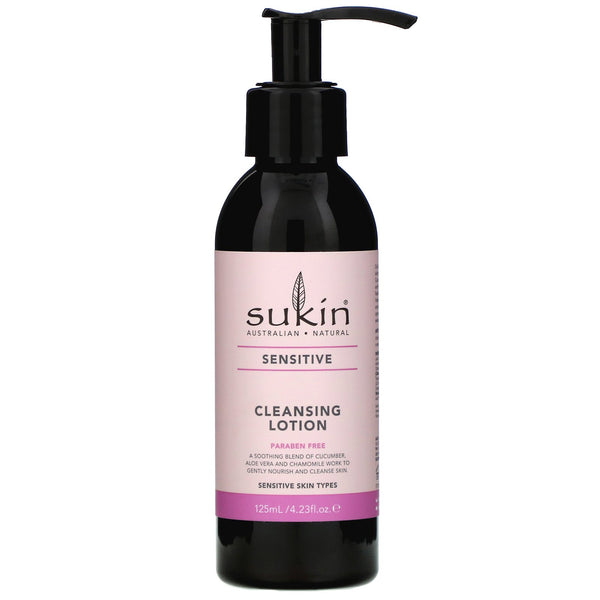 Sukin, Cleansing Lotion, Sensitive, 4.23 fl oz (125 ml) - The Supplement Shop