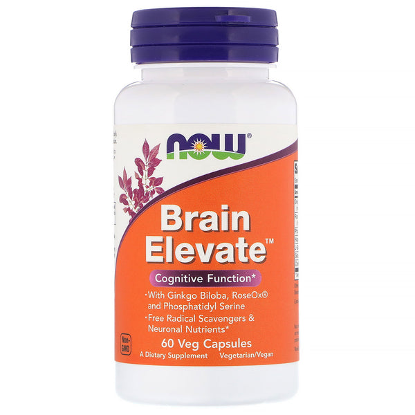 Now Foods, Brain Elevate, 60 Veg Capsules - The Supplement Shop