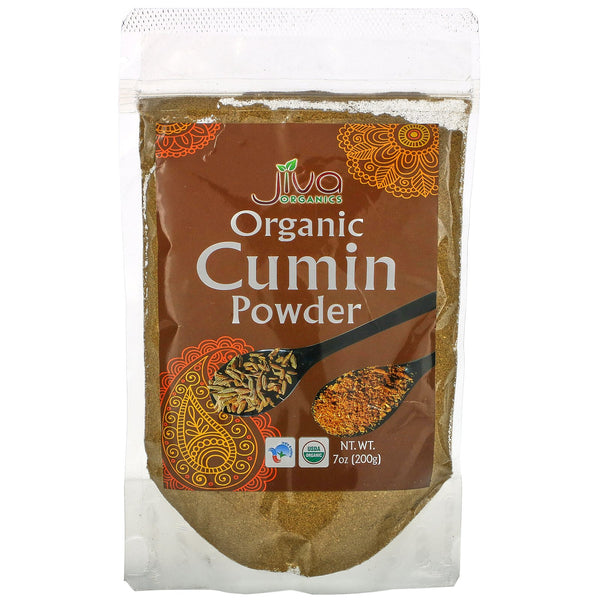 Jiva Organics, Organic Cumin Powder, 7 oz (200 g) - The Supplement Shop