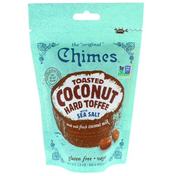 Chimes, Toasted Coconut Hard Toffee with Sea Salt, 3.5 oz (100 g) - The Supplement Shop