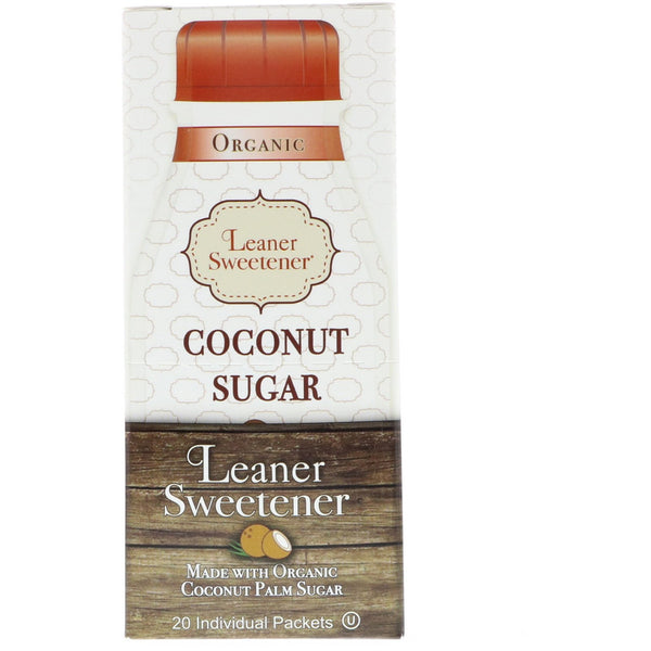 Leaner Creamer, Organic, Coconut Sugar, 20 Individual Packets, 0.14 oz (4 g) Each - The Supplement Shop