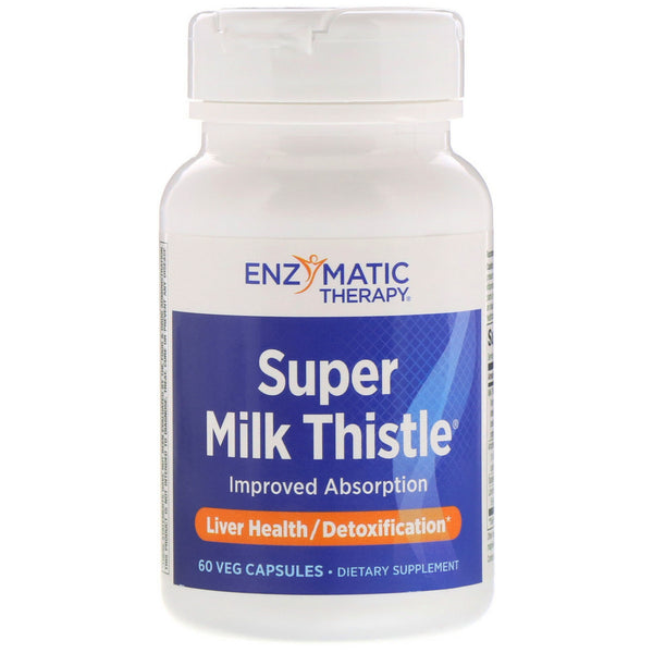 Enzymatic Therapy, Super Milk Thistle, 60 Veg Capsules - The Supplement Shop