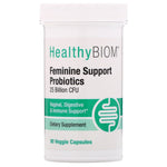 HealthyBiom, Feminine Support Probiotics, 25 Billion CFUs, 90 Veggie Capsules