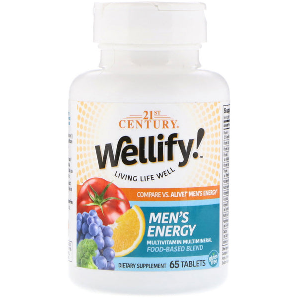 21st Century, Wellify! Men's Energy, Multivitamin Multimineral, 65 Tablets - The Supplement Shop