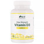 Nu U Nutrition, Max Strength Vitamin D3, 3,000 IU, 180 Softgel Capsules - The Supplement Shop