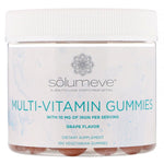 Solumeve, Multi-Vitamin Gummies, Gelatin Free, Grape Flavor, 100 Vegetarian Gummies - The Supplement Shop