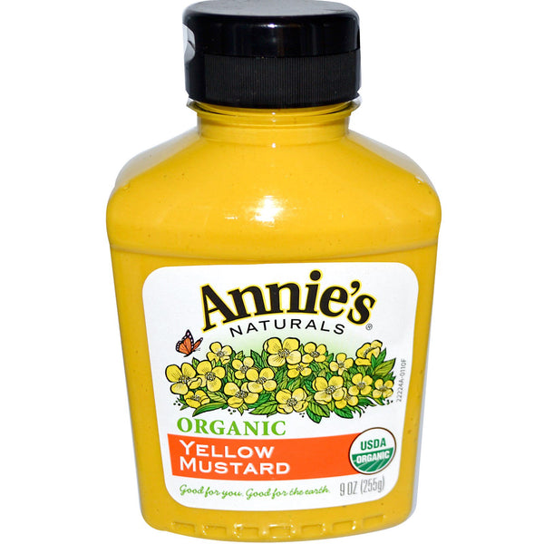 Annie's Naturals, Organic Yellow Mustard, 9 oz (255 g) - The Supplement Shop
