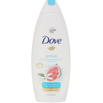Dove, Go Fresh, Body Wash, Blue Fig & Orange Blossom, 22 fl oz (650 ml)