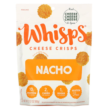 Whisps, Nacho Cheese Crisps, 2.12 oz (60 g)