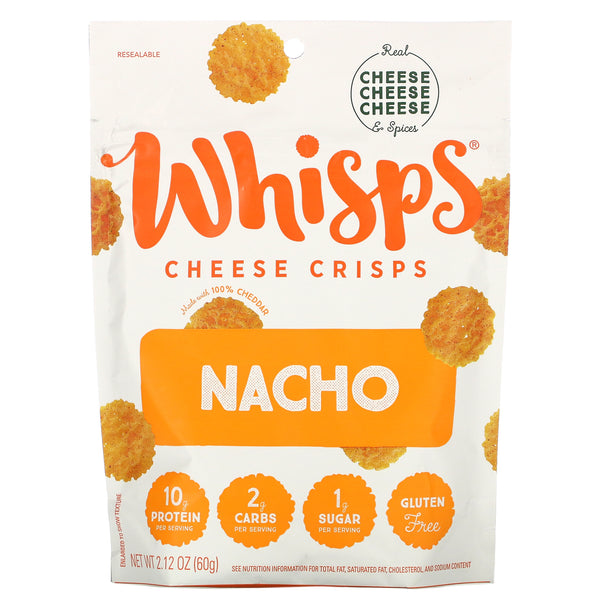 Whisps, Nacho Cheese Crisps, 2.12 oz (60 g) - The Supplement Shop