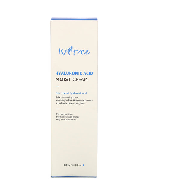 Isntree, Hyaluronic Acid, Moist Cream, 3.38 fl oz (100 ml) - The Supplement Shop