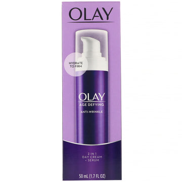 Olay, Age Defying, Anti-Wrinkle, 2-in-1 Day Cream + Serum, 1.7 fl oz (50 ml)
