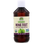 Now Foods, Real Food, Organic Monk Fruit, Zero-Calorie Liquid Sweetener, 8 fl oz (237 ml) - The Supplement Shop