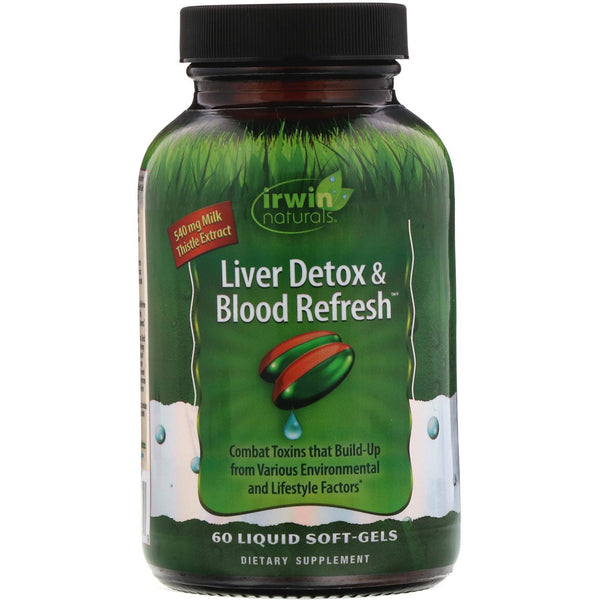 Irwin Naturals, Liver Detox & Blood Refresh, 60 Liquid Soft-Gels - The Supplement Shop