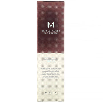 Missha, M Perfect Cover B.B Cream, SPF 42 PA+++, No. 29 Caramel Beige, 1.7 oz (50 ml)