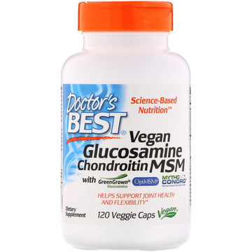 Doctor's Best, Vegan Glucosamine Chondroitin MSM, 120 Veggie Caps