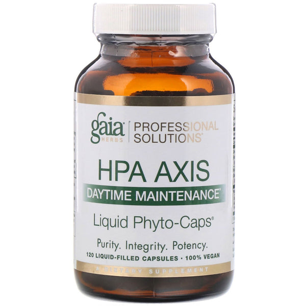 Gaia Herbs Professional Solutions, HPA Axis, Daytime Maintenance, 120 Liquid-Filled Capsules - The Supplement Shop