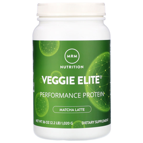MRM,  Veggie Elite Performance Protein, Matcha Latte, 2.2 lb (1,020 g) - The Supplement Shop