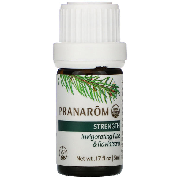Pranarom, Essential Oil, Diffusion Blend, Strength, .17 fl oz (5 ml) - The Supplement Shop