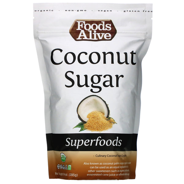 Foods Alive, Superfoods, Coconut Sugar, 14 oz (395 g) - The Supplement Shop