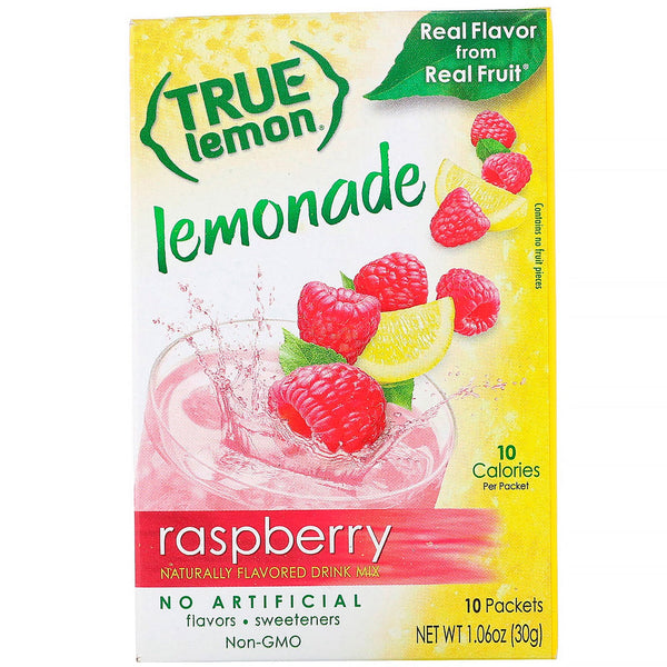 True Citrus, True Lemon, Raspberry Lemonade, 10 Packets, 1.06 oz (30 g) - The Supplement Shop