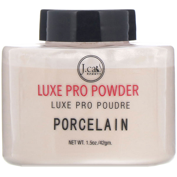 J.Cat Beauty, Luxe Pro Powder, LPP103 Porcelain, 1.5 oz (42 g) - The Supplement Shop