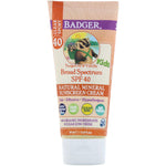 Badger Company, Clear Sport, Kids, Natural Mineral Sunscreen Cream, SPF 40, Tangerine & Vanilla, 2.9 fl oz (87 ml) - The Supplement Shop