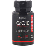 Sports Research, CoQ10 with BioPerine & Coconut Oil, 100 mg, 120 Veggie Softgels - The Supplement Shop