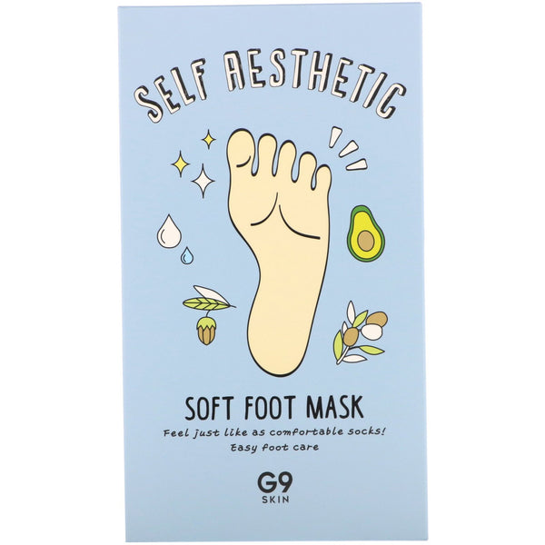 G9skin, Self Aesthetic, Soft Foot Mask, 5 Masks, 0.40 fl oz (12 ml) - The Supplement Shop