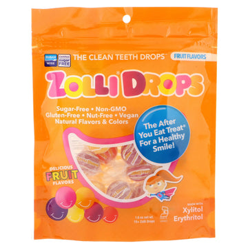 Zollipops , Zolli Drops, The Clean Teeth Drops, Fruit Flavors, 15+ Zolli Drops, 1.6 oz