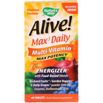 Nature's Way, Alive! Max3 Daily, Multi-Vitamin, No Added Iron, 60 Tablets - The Supplement Shop