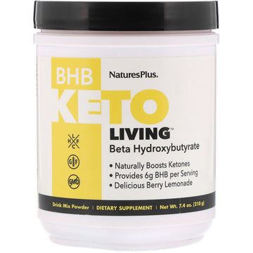 Nature's Plus, BHB Keto Living, Berry Lemonade, 7.4 oz (210 g)