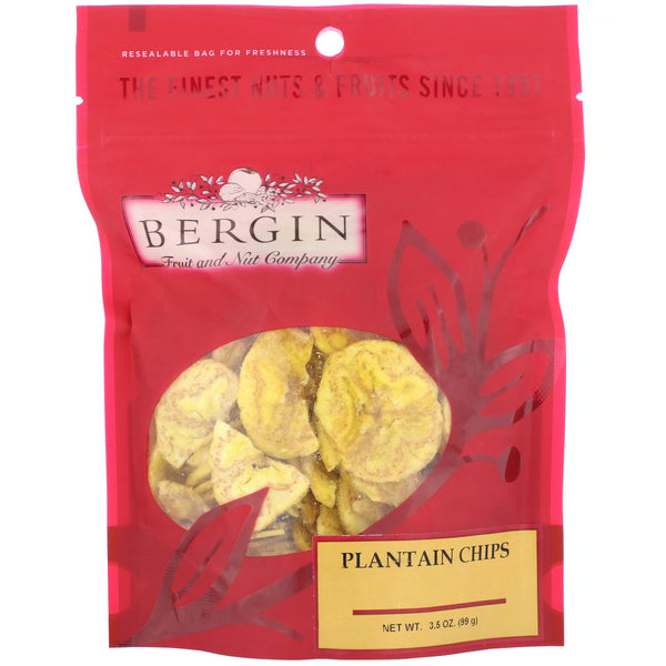 Bergin Fruit and Nut Company, Plantain Chips, 3.5 oz (99 g) - The Supplement Shop