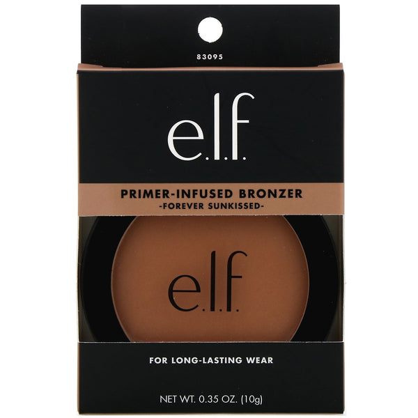 E.L.F., Primer-Infused Bronzer, Forever Sunkissed, 0.35 oz (10 g) - The Supplement Shop