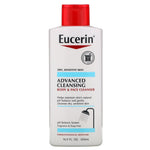 Eucerin, Advanced Cleansing, Body and Face Cleanser, Fragrance Free, 16.9 fl oz (500 ml) - The Supplement Shop