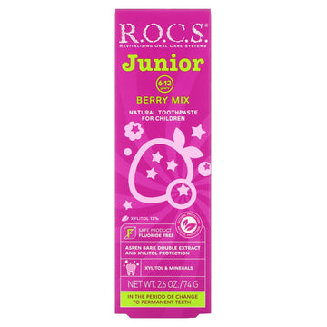 R.O.C.S., Junior, Berry Mix Toothpaste, 6-12 Years , 2.6 oz (74 g)