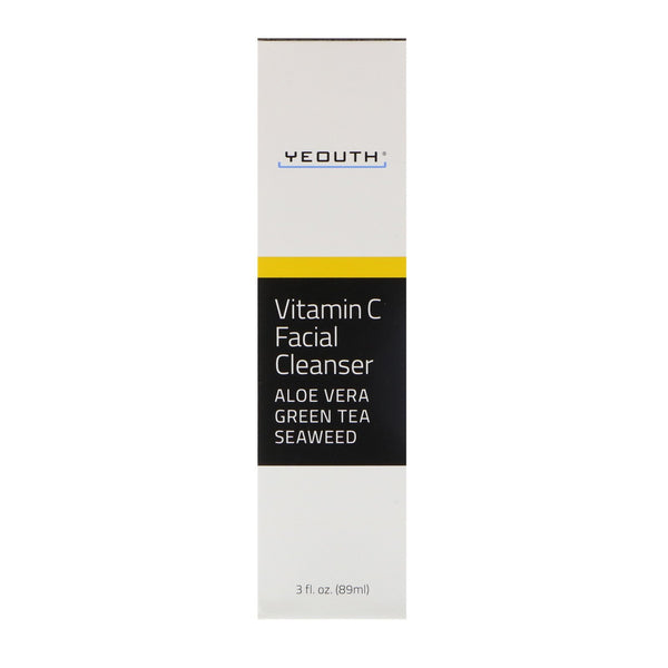 Yeouth, Vitamin C Facial Cleanser, 3 fl oz (89 ml) - The Supplement Shop