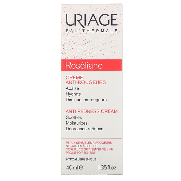 Uriage, Roseliane, Anti-Redness Cream, 1.35 fl oz (40 ml) - The Supplement Shop