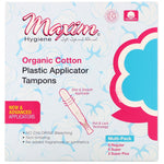 Maxim Hygiene Products, Organic Cotton Plastic Applicator Tampons, Multi-Pack, 14 Count - The Supplement Shop